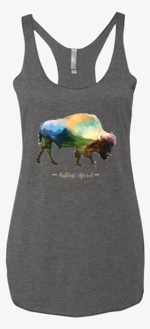 Restless Spirit Women's Tank - Next Level Women's Tri-blend Racerback Sleeveless Tank #967087