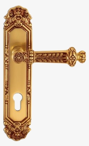 Capua Door Handle On Plate - Door Handles Png #967465