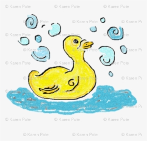 Swimming Duck N Bubbles - Gelbe Ente Kinderwagendecke #967488