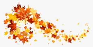 Autumn Leaves Banner - Fall Clipart Transparent Background #967807