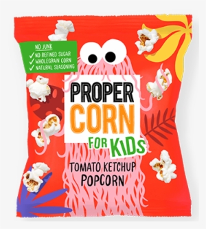 Propercorn For Kids Tomato Ketchup Popcorn - Childrens Packaging Design #968555