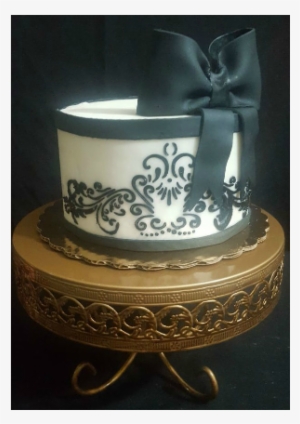 Bizcocho Lazo Negro Slider - Fondant #969331