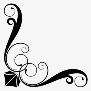 Corner Border Png - Vector Gratis Flores Dxf #969882