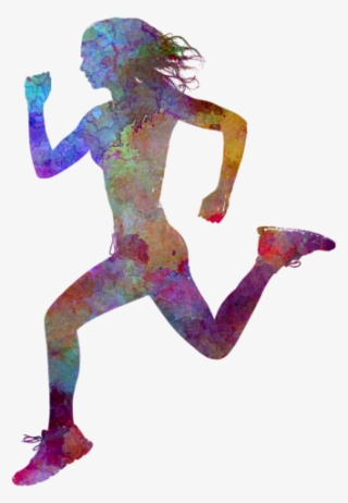 Click And Drag To Re-position The Image, If Desired - Woman Runner Running Jogger Jogging Silhouette 01 #9600112