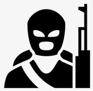 Silhouette Sticker - Terrorist Icon #9600565