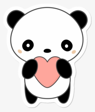 Kawaii Cute Panda With A Heart - Panda Kawaii Para Dibujar #9601494 Kawaii Cute Panda With A Heart - Panda Kawaii Para Dibujar #9601494