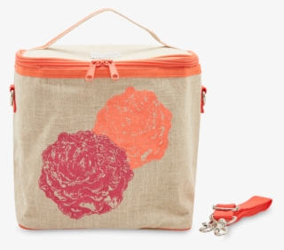 Orange Peonies Lunch Cooler Bag - Garment Bag #9602656