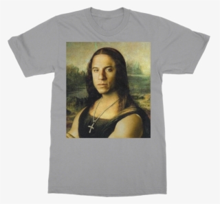 Vin Diesel As The Mona Lisa ﻿classic Adult T-shirt - Vin Diesel Mona Lisa #9603163
