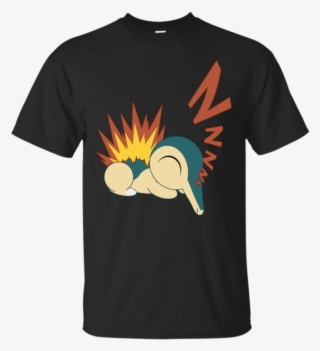 Sleeping Cyndaquil Adorable T Shirt & Hoodie - Ricks Gym Rick And Morty #9603321
