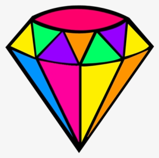 Diamond Color Clip Art Colored Transprent Png - Color Diamond Cartoon #9603861