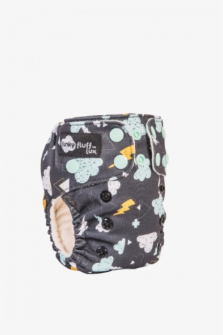 Funky Fluff Newborn 3 In 1 Lux Cloth Diaper - Diaper Bag #9604291