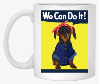 Dachshund Rosie The Riveter Mugs - Rosie The Riveter #9604598
