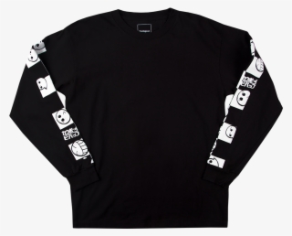 Ls Cowboy Bebop Checker Emoticon Tee - Sweater #9605423