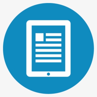 / Educational Attainment - Digital Marketing Icon In Blue #9605587