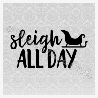 Sleigh Clipart Svg - Calligraphy #9606531