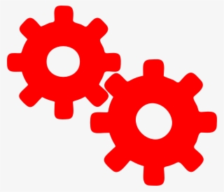 Red Clip Art At Clker - Gear Red Png #9607019