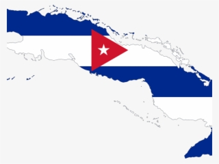 Original - Cuba Flag Map #9609277
