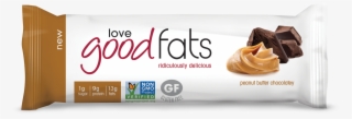 Peanut Butter Chocolatey <br><span Class=red> - Loves Good Fats Bar #9611768