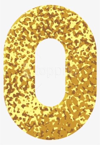 Free Png Gold Style Number Zero Png Images Transparent - Label #9611980