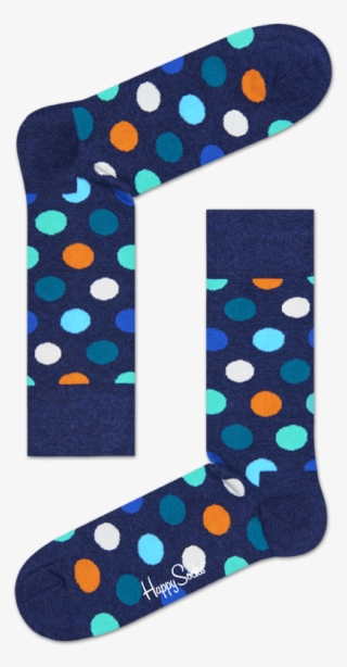 Big Dot Sock - Happy Socks Big Dot Blue #9612629