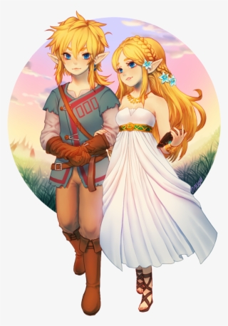 Link & Zelda - Fanart Breath Of The Wild Princess Zelda #9612937