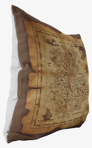 Treasure Map Pillow - Throw Pillow #9613686