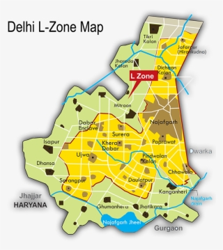 Delhi, The Concentrate Of The Socio-economic And Governmental - Zone Delhi Master Plan #9615234