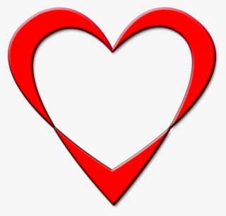 Wedding, Red, Heart, Outline, Design, Love - Serce Obrys Png #9615361