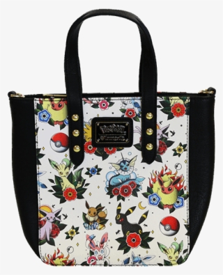 Eevee Evolution Tattoo Print Loungefly Purse - Tote Bag #9615596