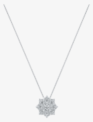 Lotus Cluster - Luxury Necklace - Harry Winston Diamond Solitaire Necklace #9617026