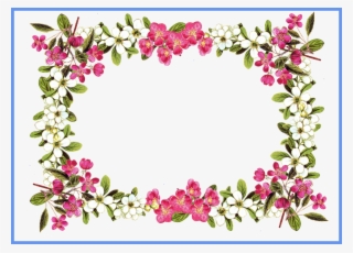 Flower Frame Clipart Com Free For Personal Use - Flower Borders Clipart Transparent #9617086