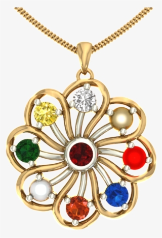 Navratna Jewellery Collection - Navratna Pendant #9617136