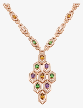 Serpenti Necklace Necklace Rose Gold Pink - Necklace #9617189