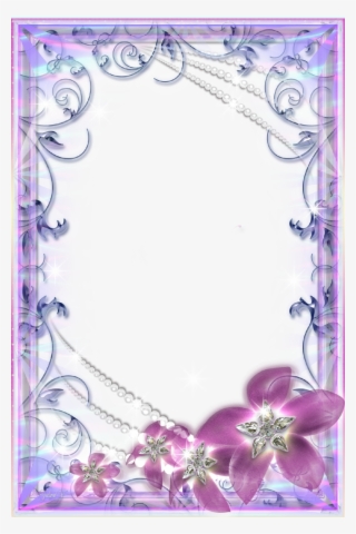 Photo Frame Glamorous Flowers Borders For - Glamorous Frames #9617190