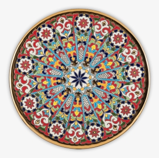Multihued Floral Decorative - Circle #9617230