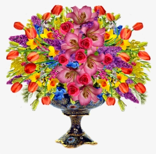 Flower Vase Transparent Background - Открытки Благодарность За Поздравления #9617263