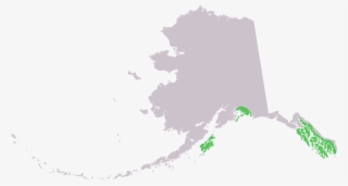 Odocoileus Hemionus Sitkensis Range In Ak - Alaska Map Clipart #9618164
