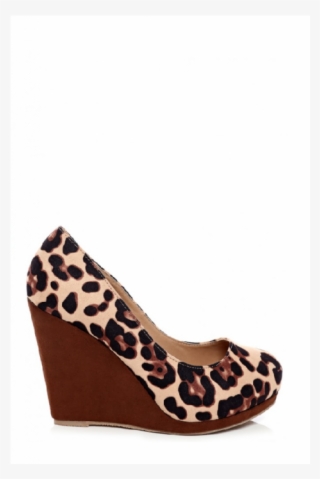 Leopard Print Wedge Shoes - Basic Pump #9621193