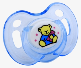 Bebeneo Pacifier Transparent Blue Bear - Transparent Baby Pacifier #9621354