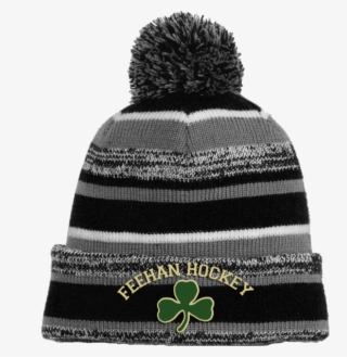 Bishop Feehan Hockey Sideline Pom Pom Beanie - Knit Cap #9622746
