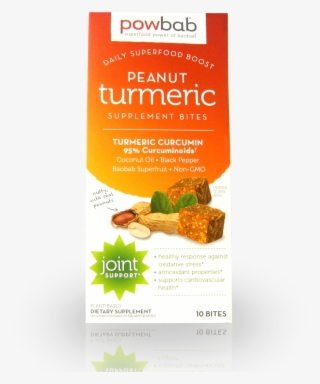 Powbab Peanut Turmeric Supplement Bites - Hazelnut #9622896