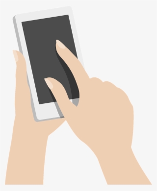 Phone In Hand - Hand Phone Vector Png #9623628