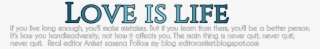 Posted By Royal Editor Vaikunth At - Love Is Life Text Png #9623631