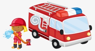 Fire Engine Poster Cartoon - Camiones De Bomberos Animados #9623781