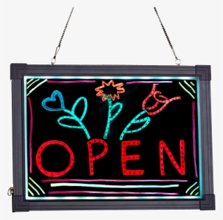 Alpine Aluminum Led Hanging Writing Memo Board Business - Neon Sign #9625404