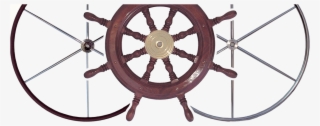 S/steel And Wooden Steering Wheels - Ship Wheel 3dsmax Free #9626153