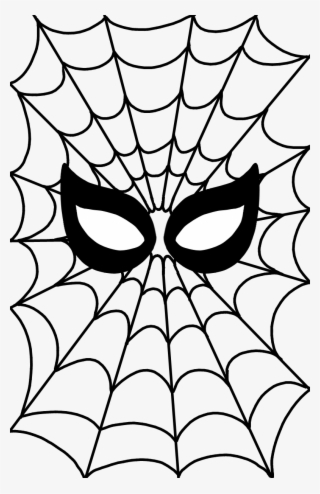 Mask Topandbottompreview - Örümcek Adam Ağ Png #9626398