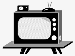 Tv Clipart Retro - Old Tv Drawing Png #9626399