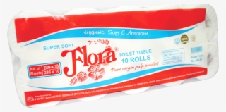 Flora Toilet Tissue Rolls 10 Pack - Facial Tissue #9626737