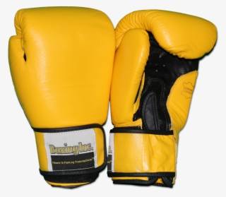 Black And Yellow Boxing Gloves #9627034